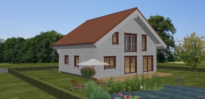 Wandlitz – Nahe Naturpark Barnim: Neubau, EFH, 6 Zi., 2 Bädern, Balkon und Terrasse
